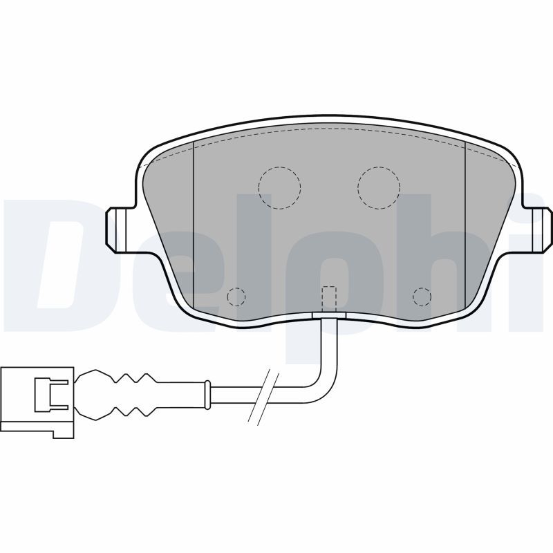 DELPHI LP1754 Brake Pad Set, disc brake