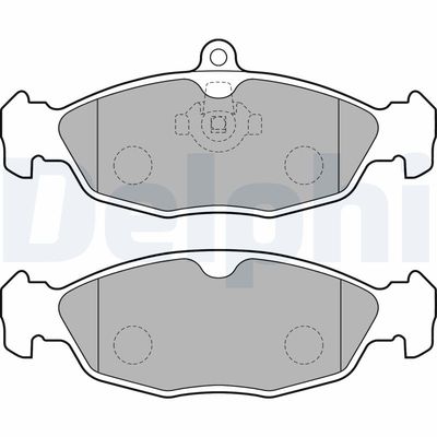 Brake Pad Set, disc brake DELPHI LP1755