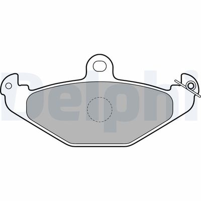 Brake Pad Set, disc brake DELPHI LP1756
