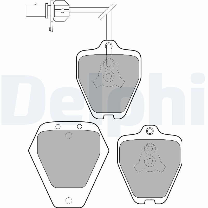 DELPHI LP1760 Brake Pad Set, disc brake