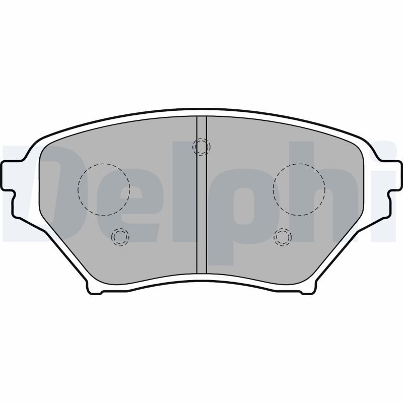 DELPHI LP1761 Brake Pad Set, disc brake