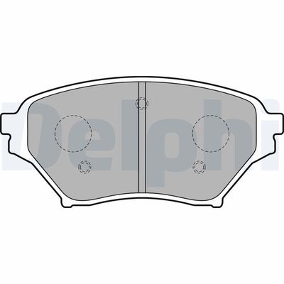 Brake Pad Set, disc brake DELPHI LP1761