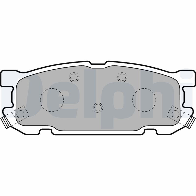 DELPHI LP1762 Brake Pad Set, disc brake