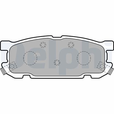 Brake Pad Set, disc brake DELPHI LP1762