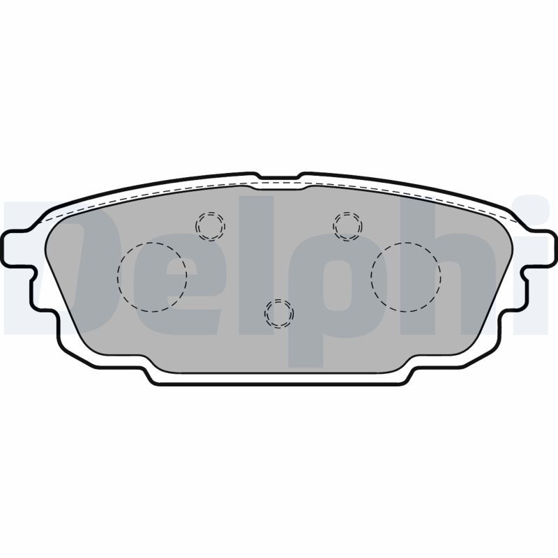 DELPHI LP1763 Brake Pad Set, disc brake