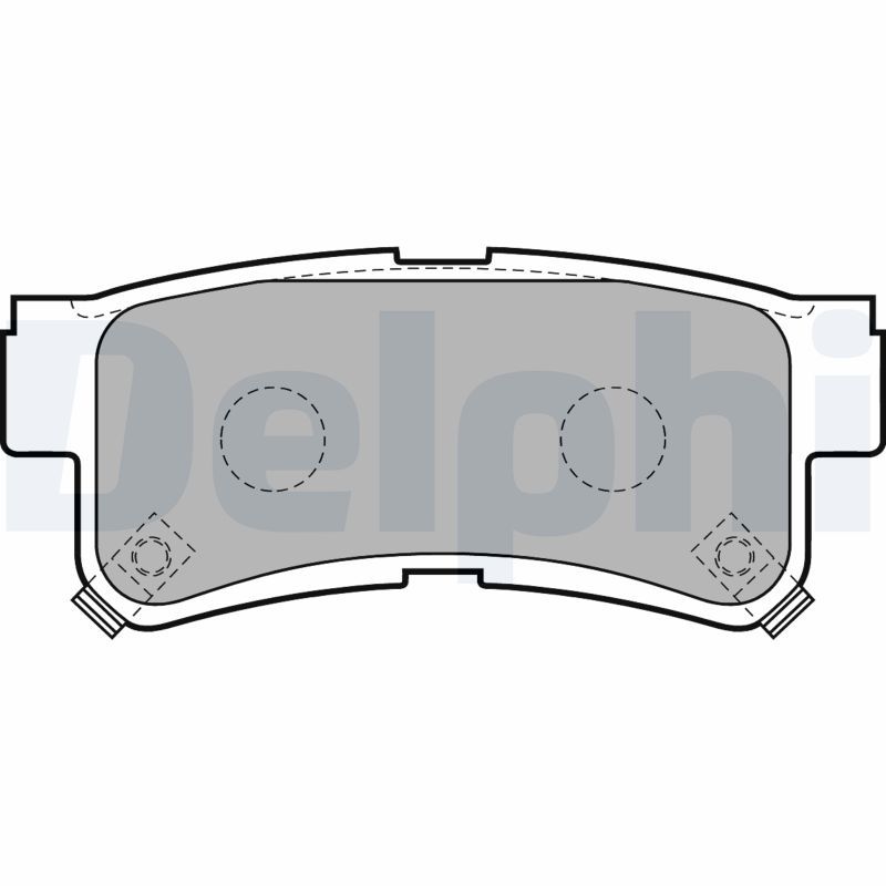 DELPHI LP1765 Brake Pad Set, disc brake