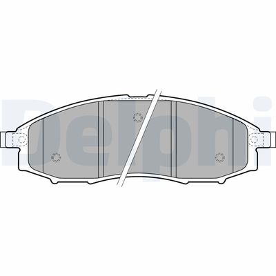 Brake Pad Set, disc brake DELPHI LP1772