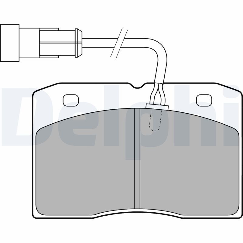 DELPHI LP1775 Brake Pad Set, disc brake