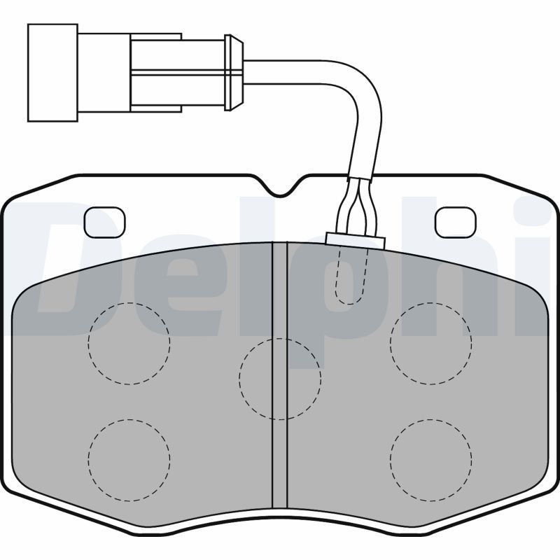 DELPHI LP1776 Brake Pad Set, disc brake