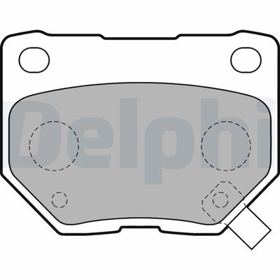 Brake Pad Set, disc brake DELPHI LP1780