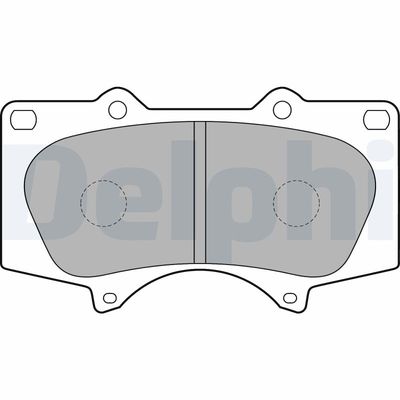 Brake Pad Set, disc brake DELPHI LP1782