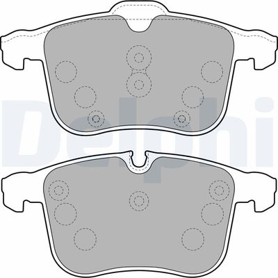 Brake Pad Set, disc brake DELPHI LP1783