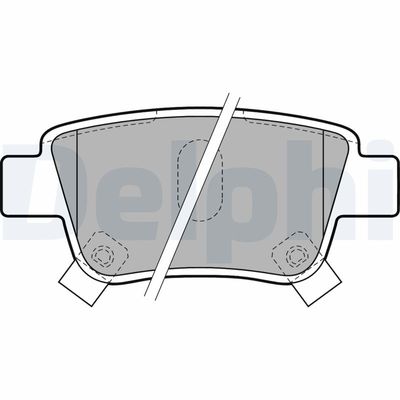 Brake Pad Set, disc brake DELPHI LP1785