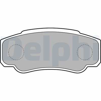 Brake Pad Set, disc brake DELPHI LP1790