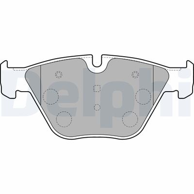 Brake Pad Set, disc brake DELPHI LP1794