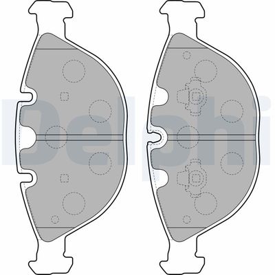 Brake Pad Set, disc brake DELPHI LP1798