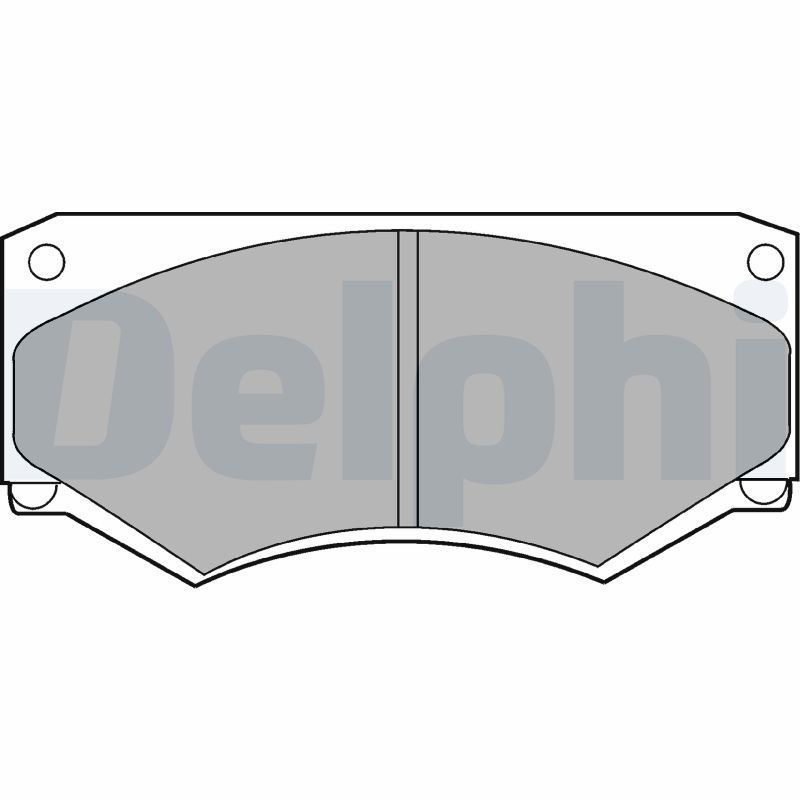 DELPHI LP180 Brake Pad Set, disc brake