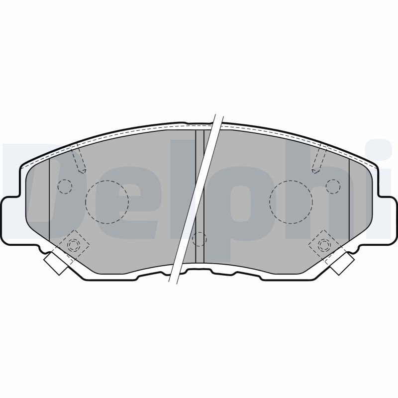 DELPHI LP1806 Brake Pad Set, disc brake