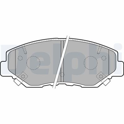 Brake Pad Set, disc brake DELPHI LP1806