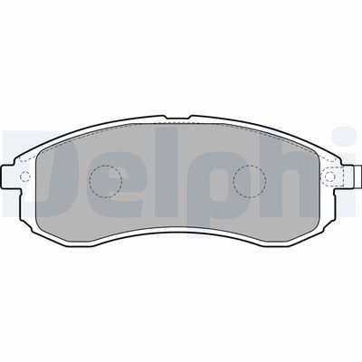 Brake Pad Set, disc brake DELPHI LP1808