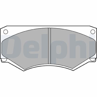 Brake Pad Set, disc brake DELPHI LP180