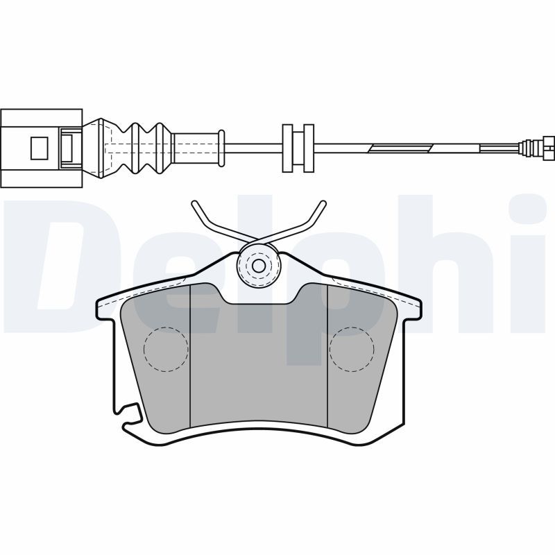 DELPHI LP1815 Brake Pad Set, disc brake