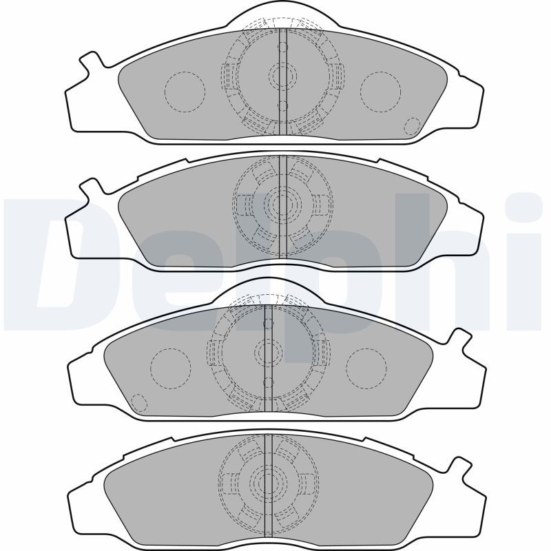 DELPHI LP1817 Brake Pad Set, disc brake