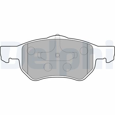 Brake Pad Set, disc brake DELPHI LP1818