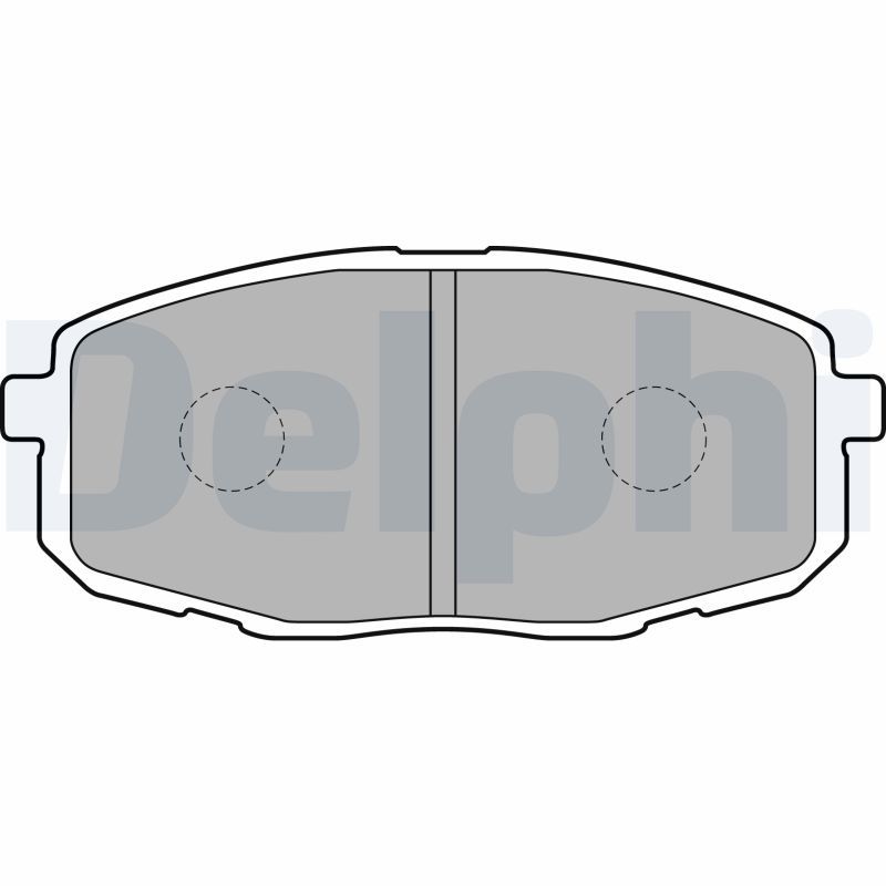 DELPHI LP1819 Brake Pad Set, disc brake