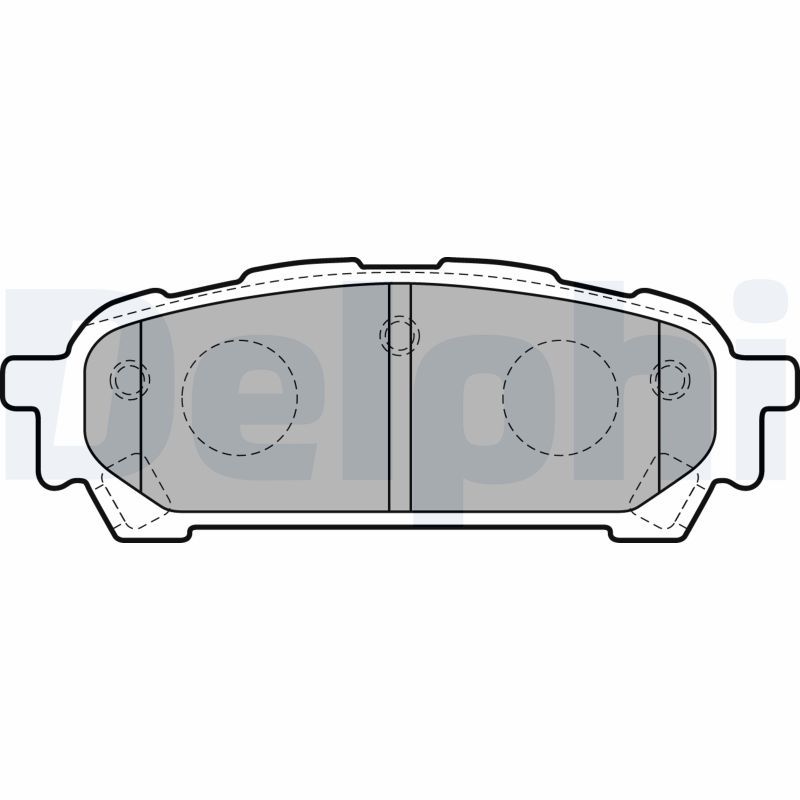 DELPHI LP1822 Brake Pad Set, disc brake