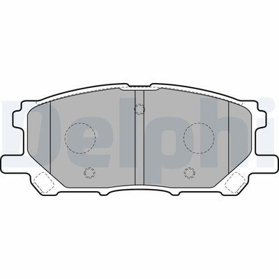 Brake Pad Set, disc brake DELPHI LP1823