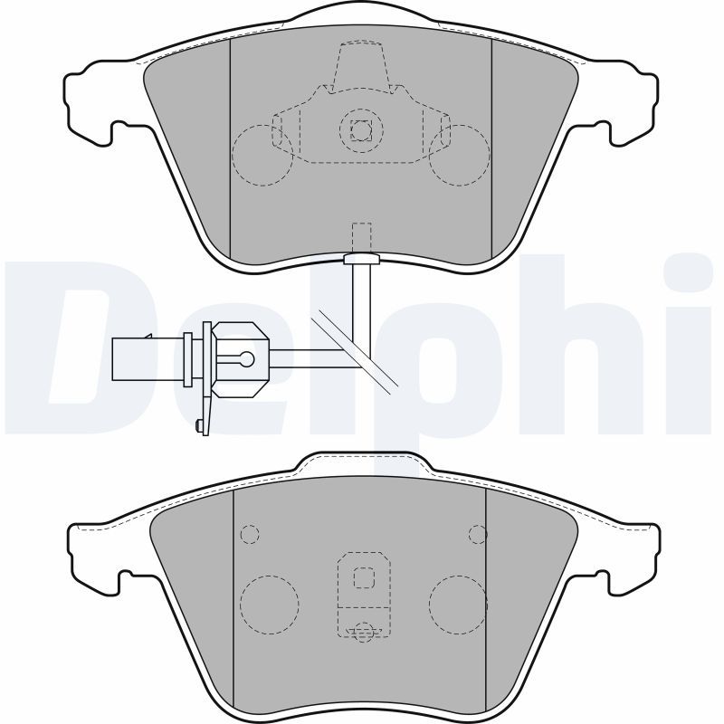 DELPHI LP1825 Brake Pad Set, disc brake