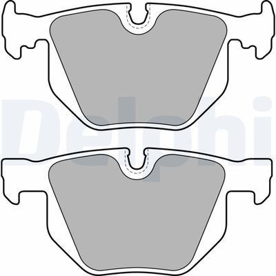 Brake Pad Set, disc brake DELPHI LP1834