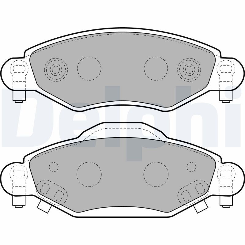 DELPHI LP1840 Brake Pad Set, disc brake