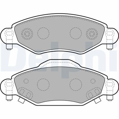 Brake Pad Set, disc brake DELPHI LP1840