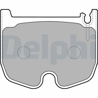 Brake Pad Set, disc brake DELPHI LP1841