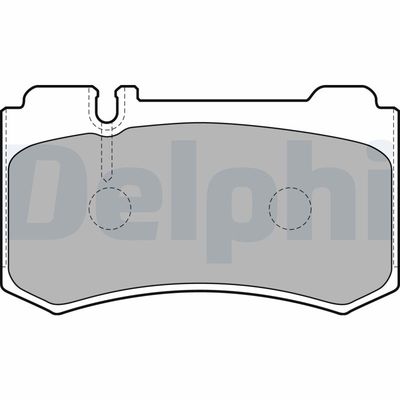 Brake Pad Set, disc brake DELPHI LP1842