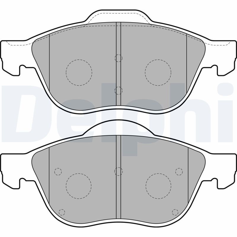 DELPHI LP1844 Brake Pad Set, disc brake