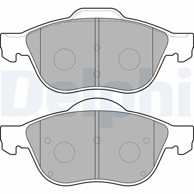 Brake Pad Set, disc brake DELPHI LP1844