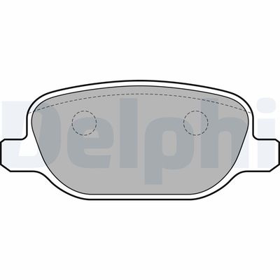 Brake Pad Set, disc brake DELPHI LP1845