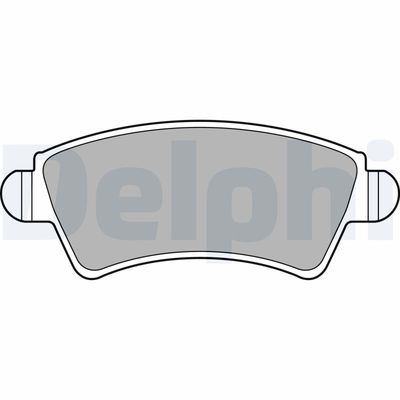 Brake Pad Set, disc brake DELPHI LP1846