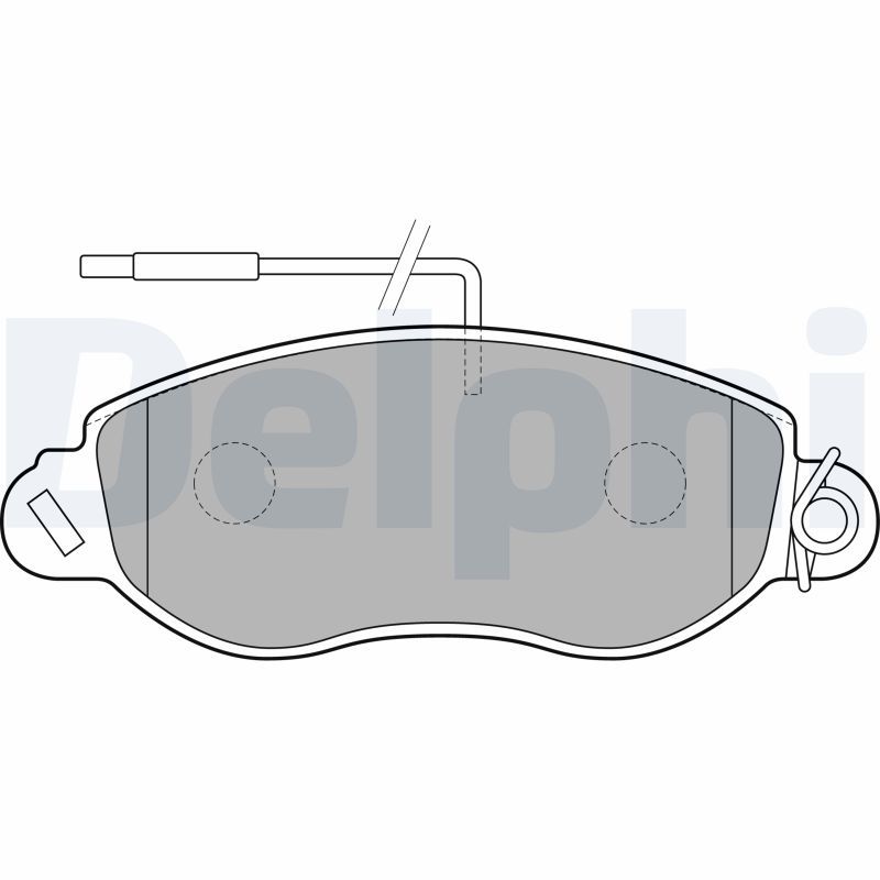 DELPHI LP1848 Brake Pad Set, disc brake