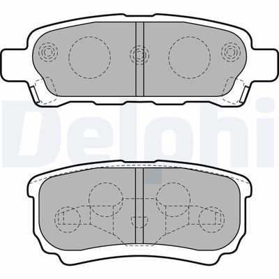 Brake Pad Set, disc brake DELPHI LP1852