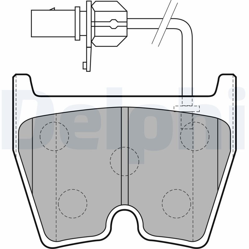 DELPHI LP1856 Brake Pad Set, disc brake