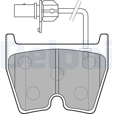 Brake Pad Set, disc brake DELPHI LP1856