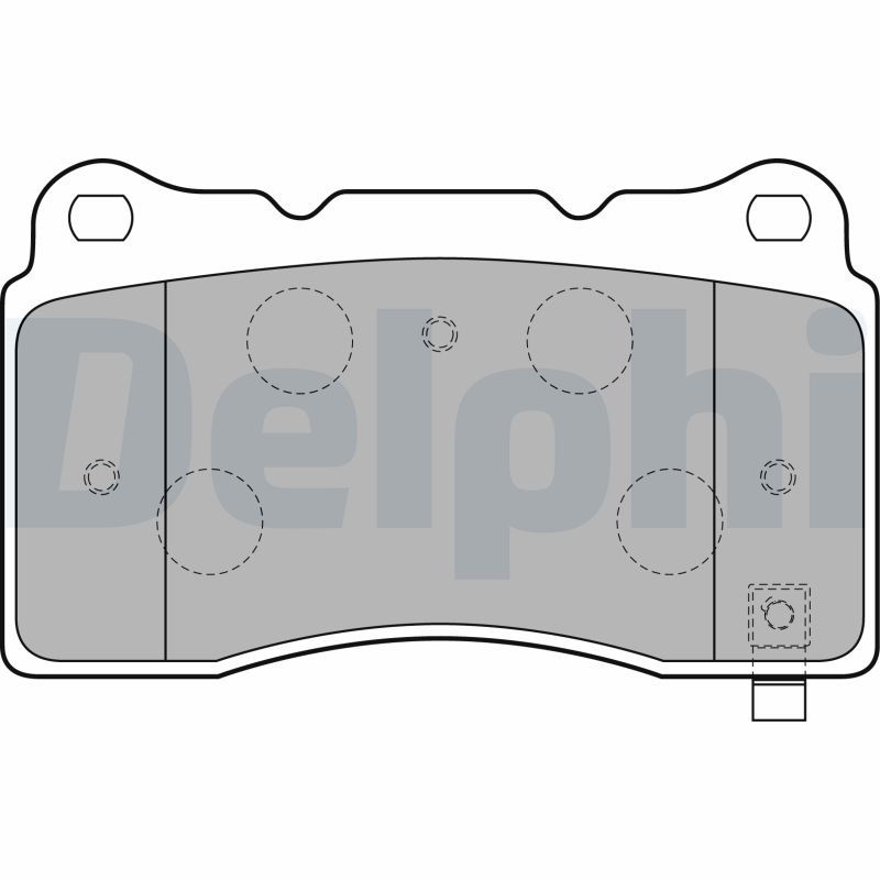 DELPHI LP1858 Brake Pad Set, disc brake