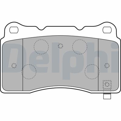 Brake Pad Set, disc brake DELPHI LP1858
