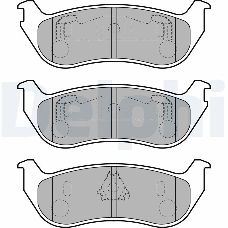 DELPHI LP1859 Brake Pad Set, disc brake