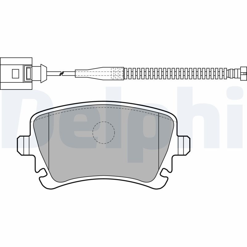 DELPHI LP1860 Brake Pad Set, disc brake