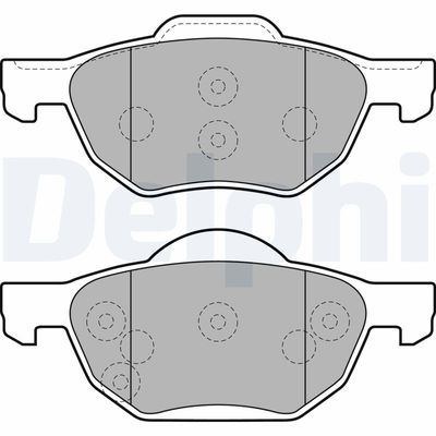 Brake Pad Set, disc brake DELPHI LP1862
